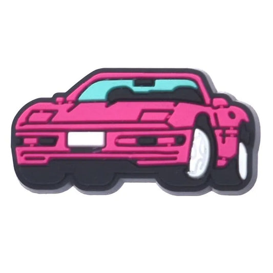 Pink Car Barbie Shoe Charm