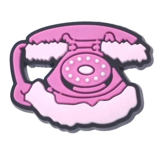 Pink Telephone Barbie Shoe Charm