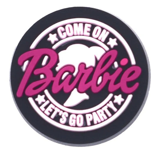 Come On, Lets Go Party Barbie Shoe Charm