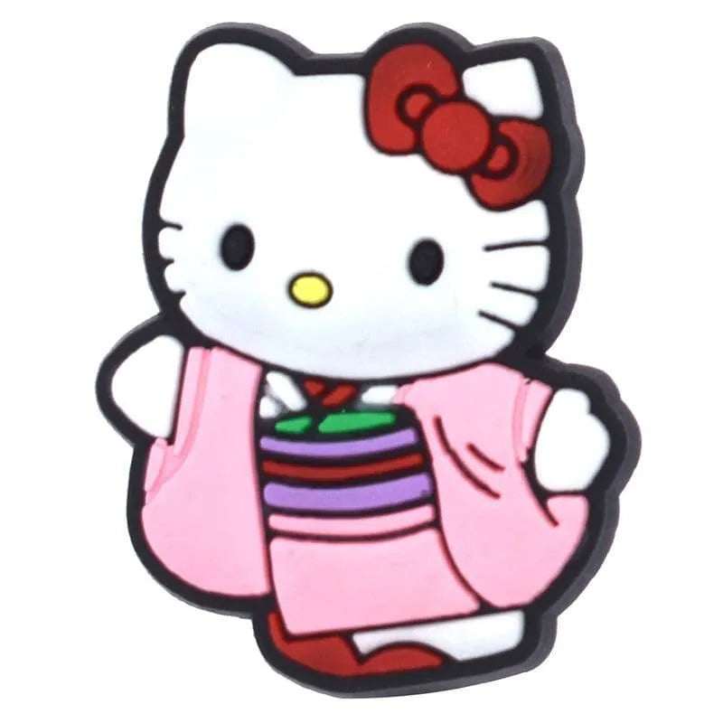 Kitty Pink Kimono Miss Kitty Shoe Charm