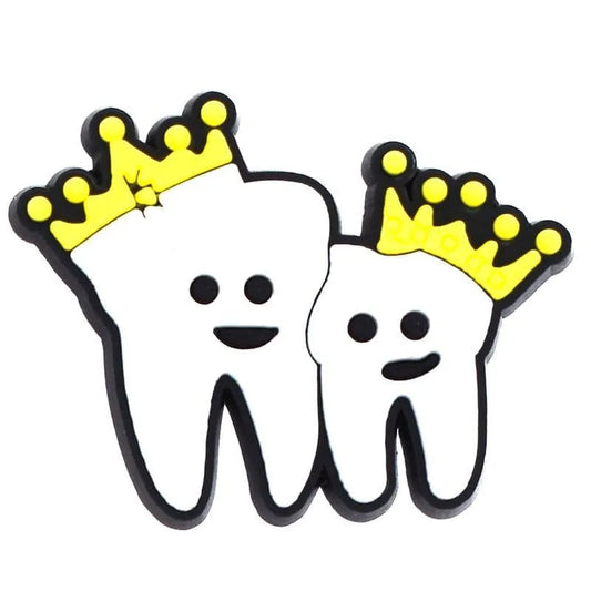 Crown Tooth At The Dentist Shoe Charm
