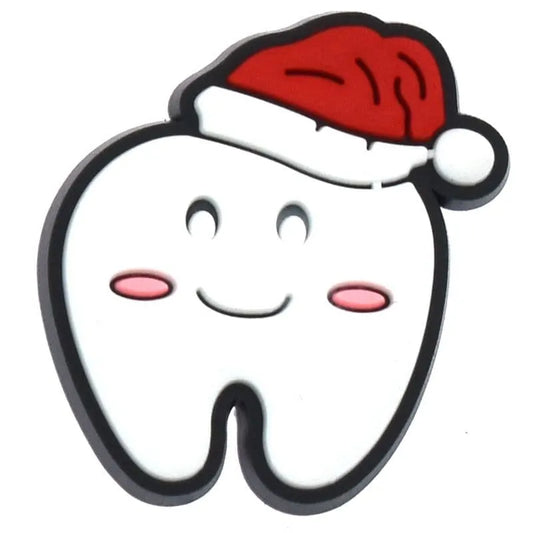 Christmas Hat Tooth At The Dentist Shoe Charm