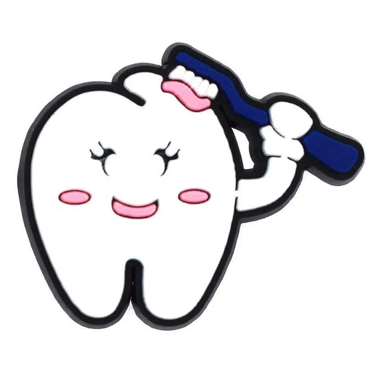 Brush My Tooth At The Dentist Shoe Charm