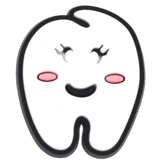 Sleepy Tooth At The Dentist Shoe Charm