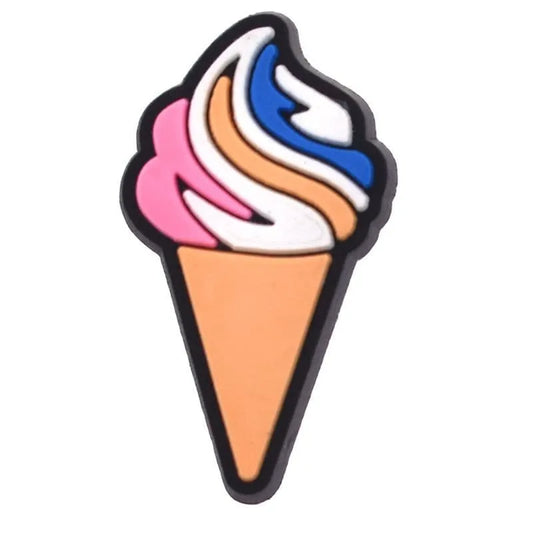 Ice Cream Cornet Pink Charm Shoe Charm