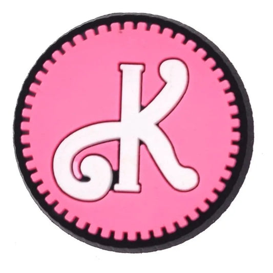 K Logo Stylised Bubble Pink Charm Shoe Charm