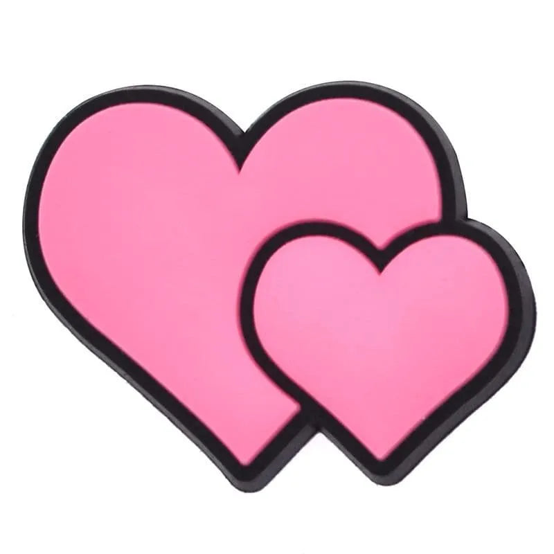 Hearts Pink Charm shoe charm