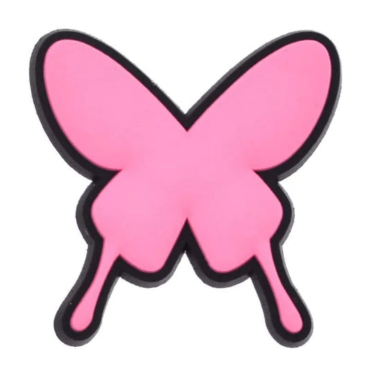 Butterfly Pink Charm Shoe Charm