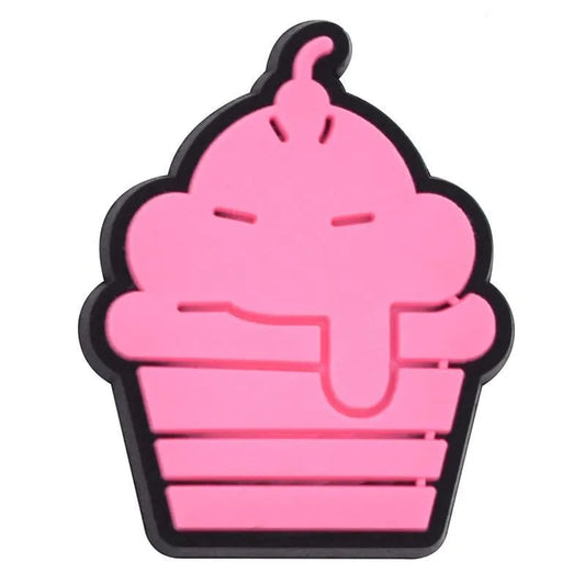Cup Cake Pink Charm Shoe Charm