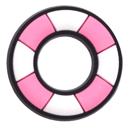 Life Ring Pink Charm Shoe Charm