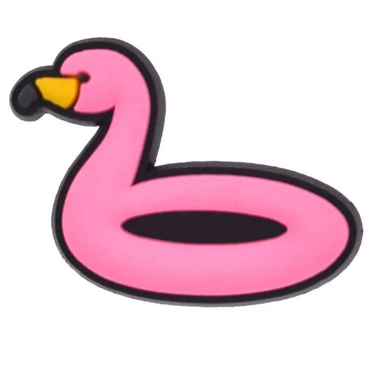 Swan Inflatable Pink Charm Shoe Charm