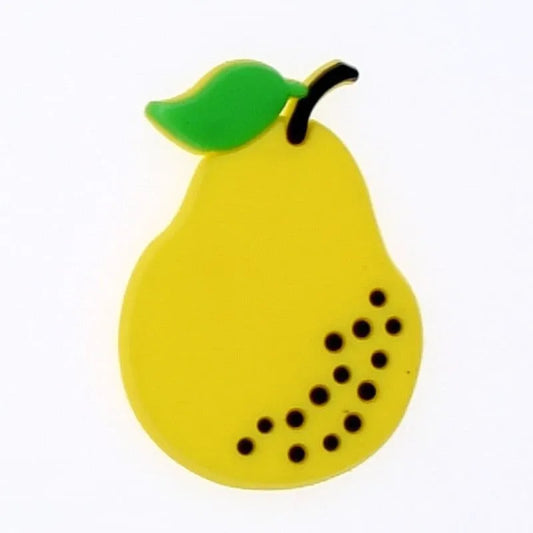 Pear Yellow Shoe Charm