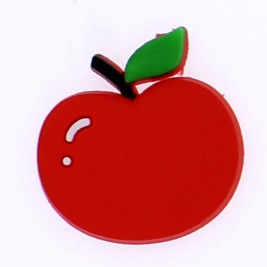 Red Apple Shoe Charm