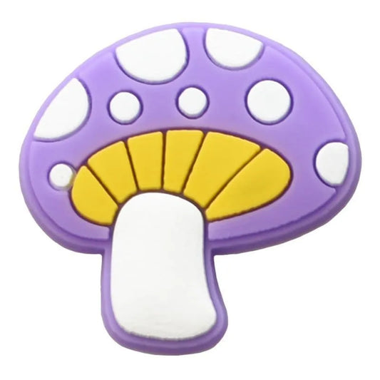 Mushroom Purple Shoe Charm