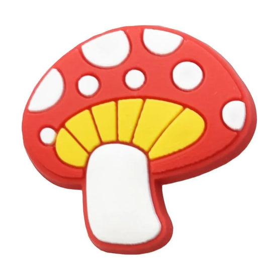 Mushroom Red Shoe Charm