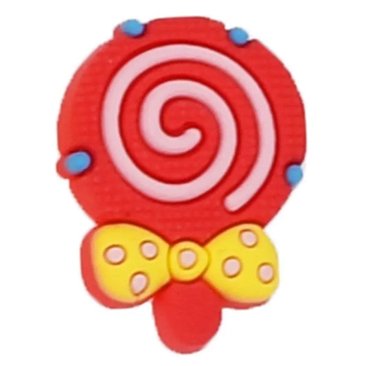 Lollypop Sweet Candy Red Shoe Charm