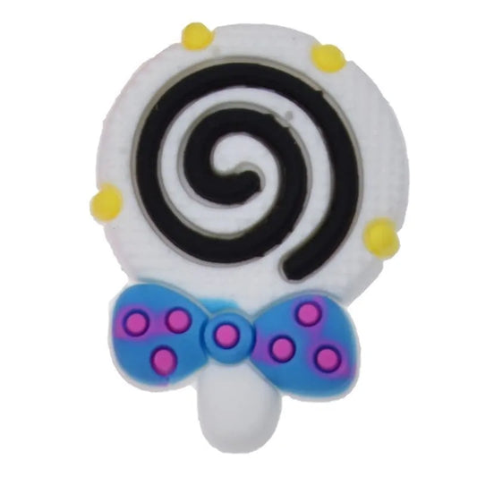Lollypop Sweet Candy White Shoe Charm