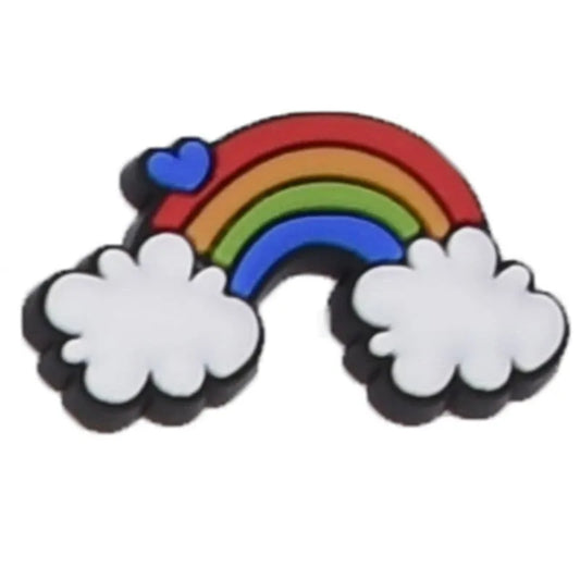 Cloud End Rainbow Shoe Charm