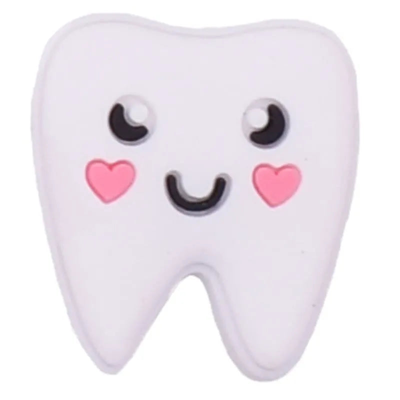 Smiling Tooth Shoe Charm