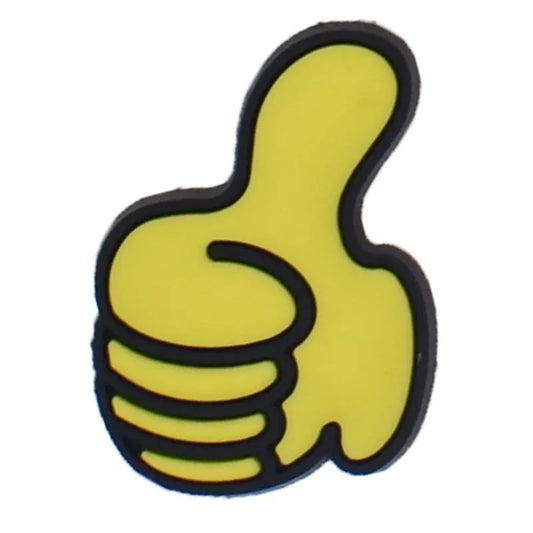 Thumbs Up Yellow Shoe Charm