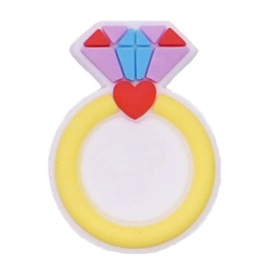 Diamond Ring Shoe Charm