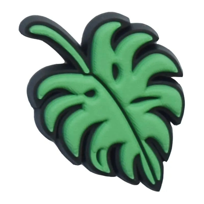 Maple Leaf Green Shoe Charm