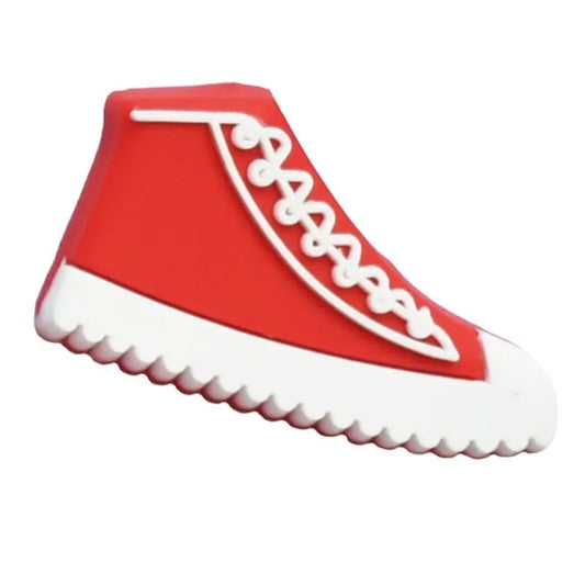 Red sneaker high top trainer shoe charm