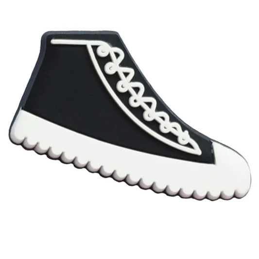 Black sneaker high top trainer shoe charm