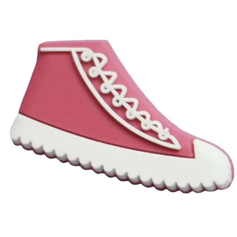 Pink sneaker high top trainer shoe charm