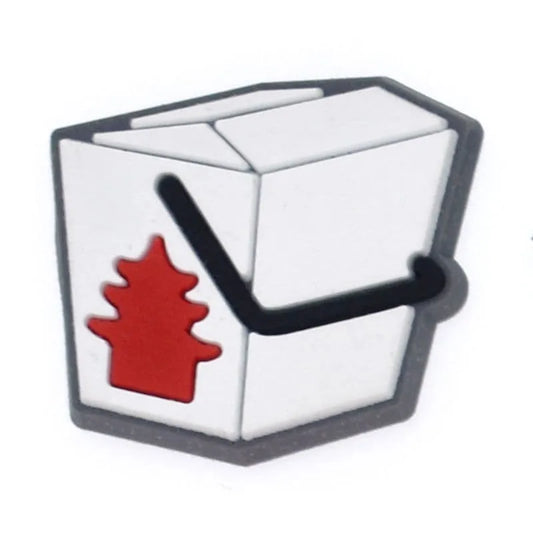 Takeaway Box Shoe Charm