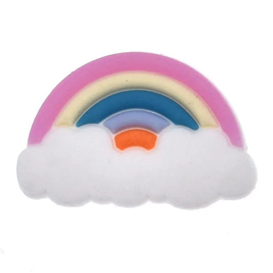 Rainbow Clouds Shoe Charm