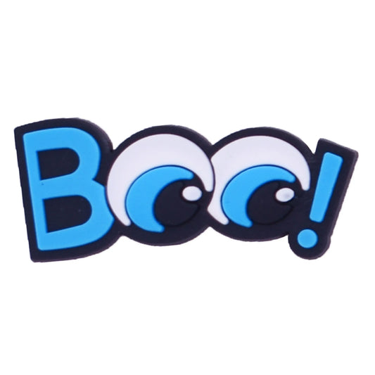 Boo Blue Eyes Logo Shoe Charm