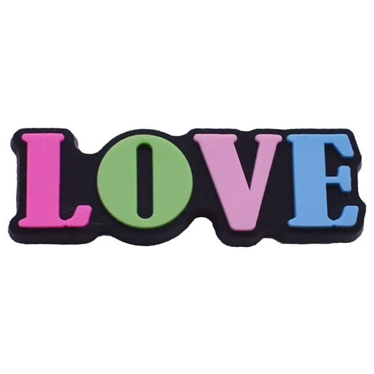 LOVE sign shoe charm