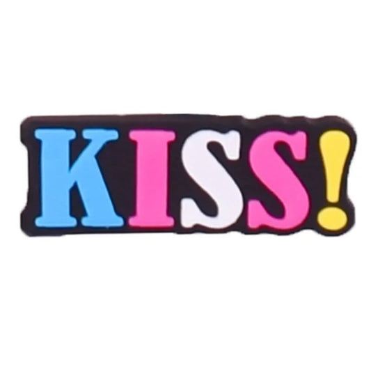 KISS exclamation sign shoe charm