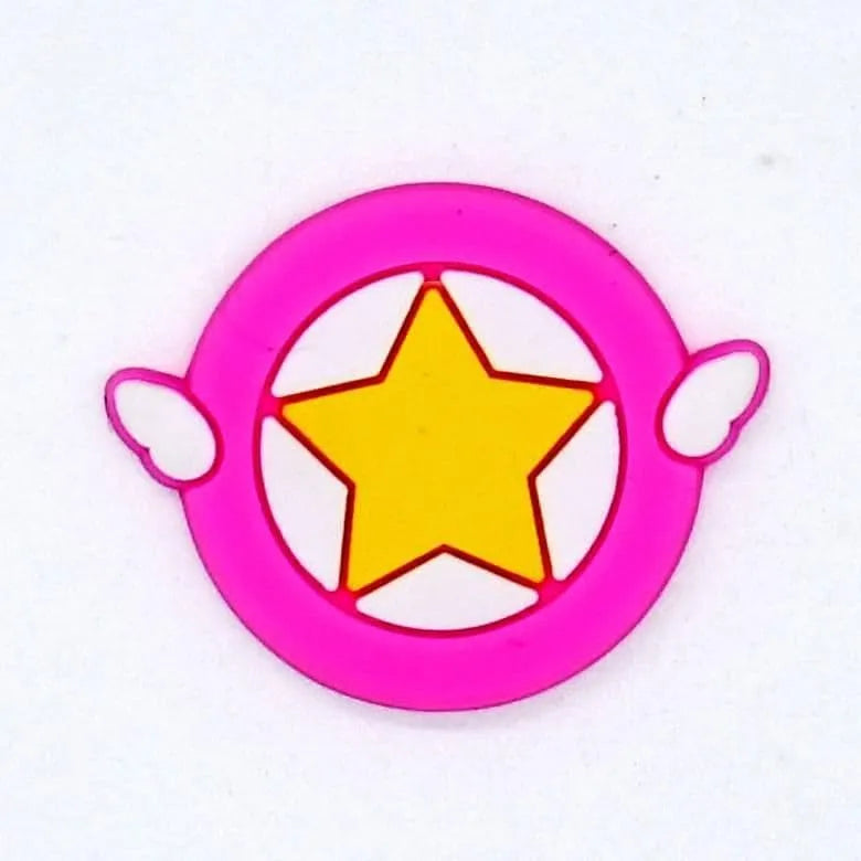Yellow Star Ring Badge Shoe Charm
