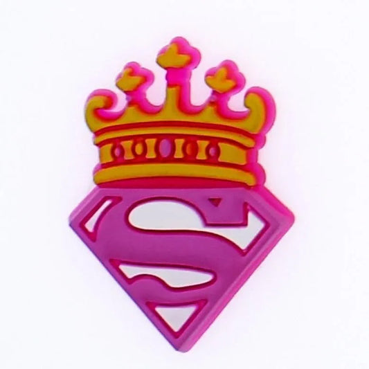 Superman Crown Symbol Shoe Charm