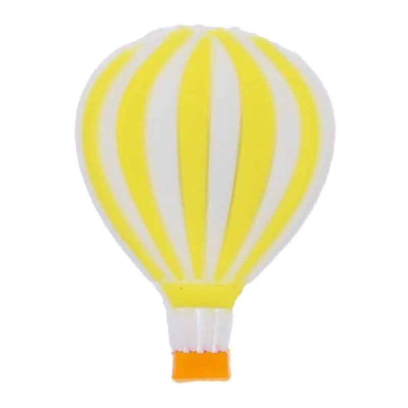 Hot Air Balloon Yellow Shoe Charm