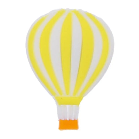 Hot Air Balloon Yellow Shoe Charm