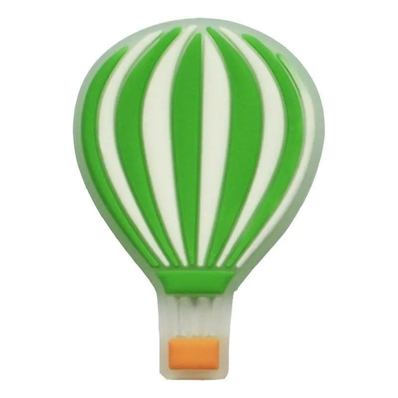 Hot Air Balloon Green Shoe Charm