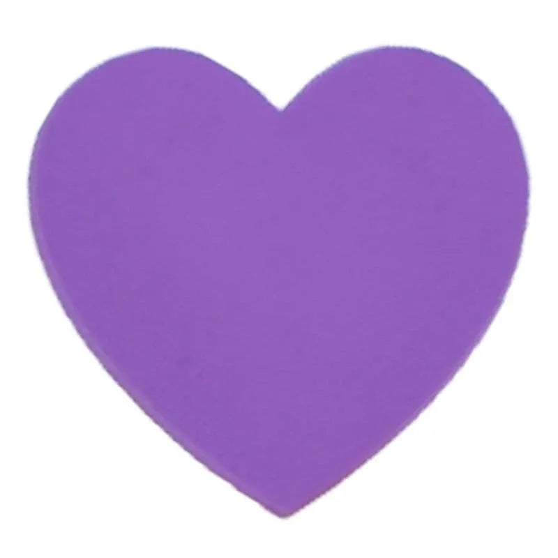 Heart Solid Lilac Shoe Charm