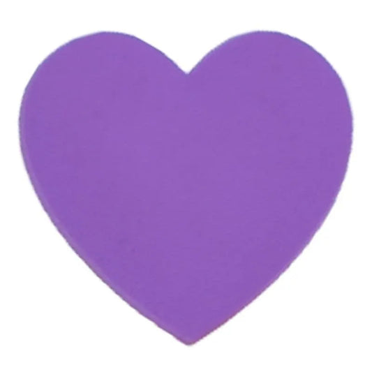 Heart Solid Lilac Shoe Charm