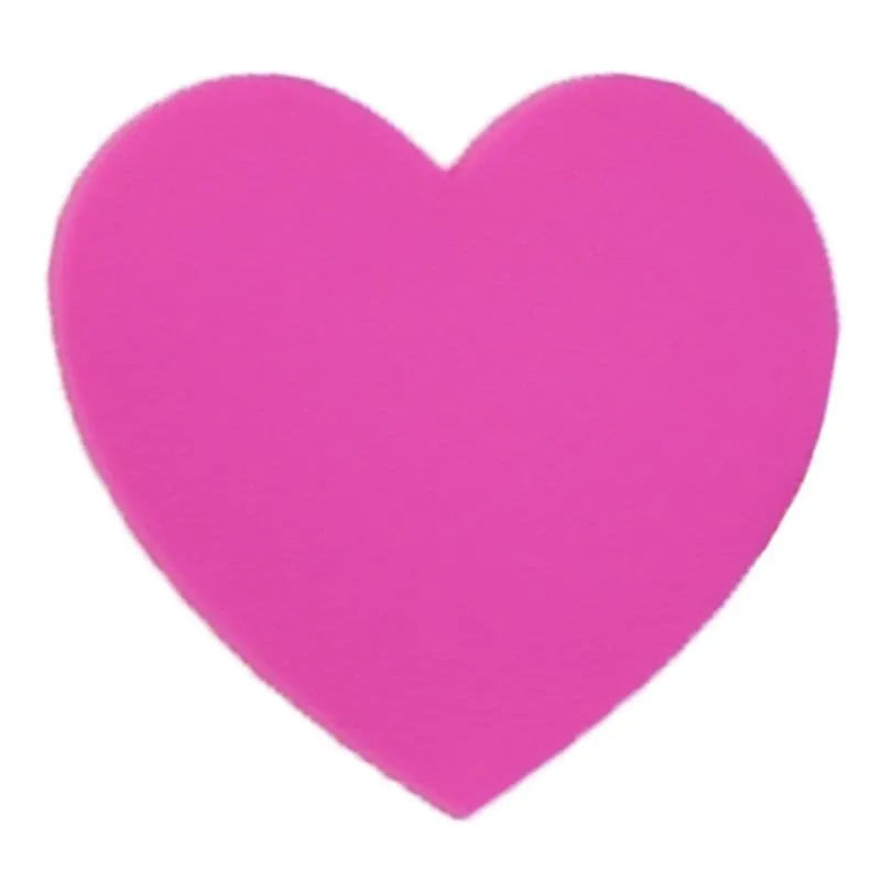 Heart Solid Dark Pink Shoe Charm