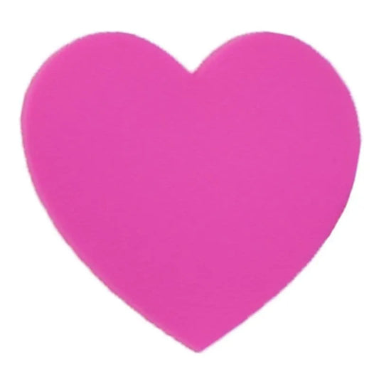 Heart Solid Dark Pink Shoe Charm