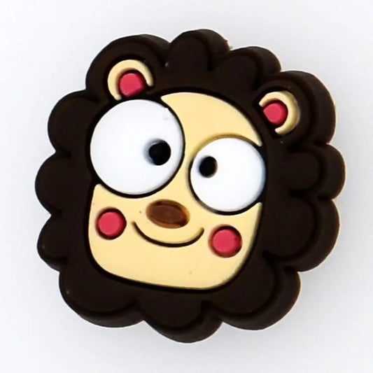 Cross Eyed Lion Shoe Charm