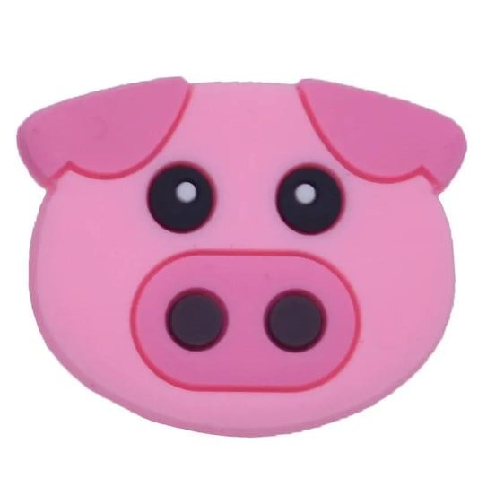 Farmyard Pig Face Shoe Charm