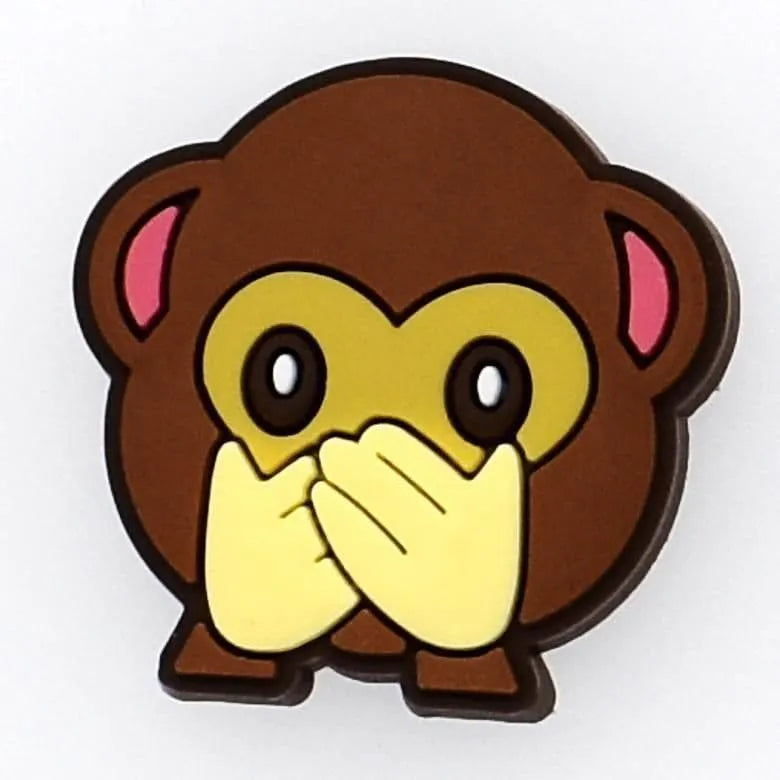 Speak No Evil Monkey Shoe Charm