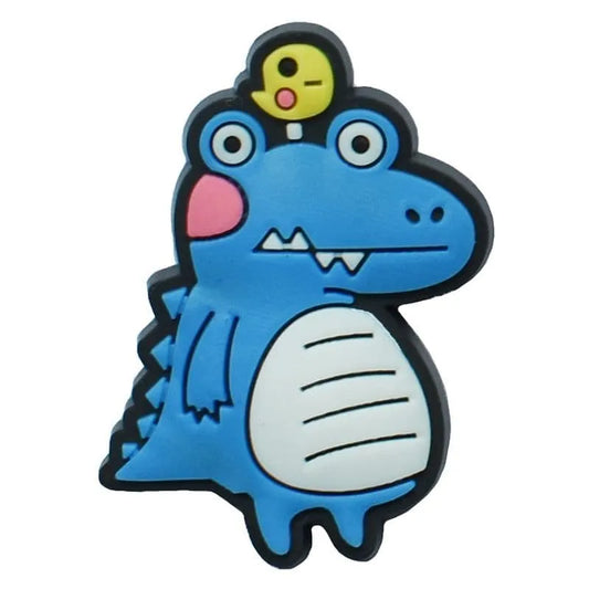 Blue Dinosaur Shoe Charm