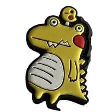 Dinosaur Yellow Shoe Charm