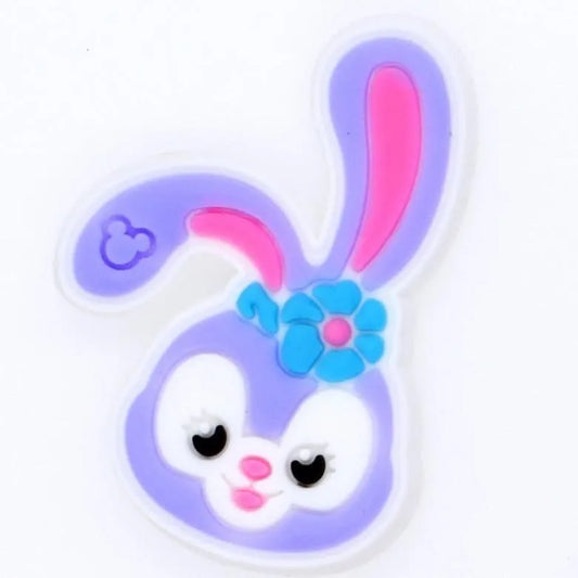 Happy Bunny Face Shoe Charm