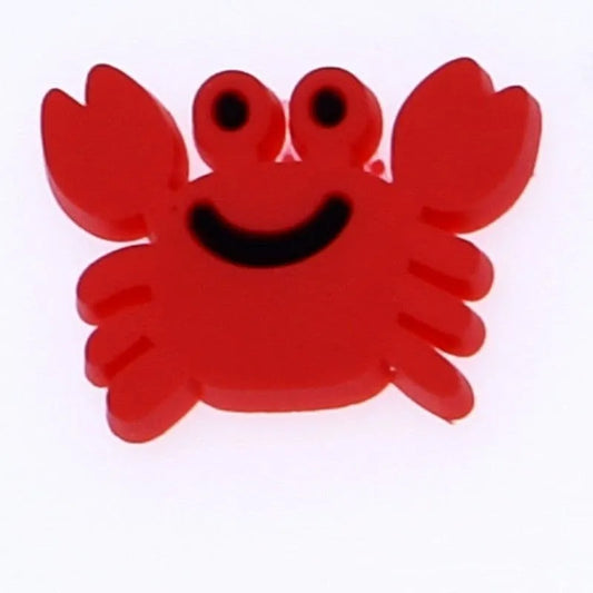 Cartoon Red Crab Shoe Charm